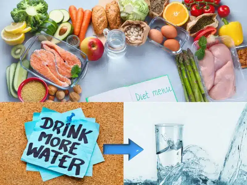 healthy diet and hydration